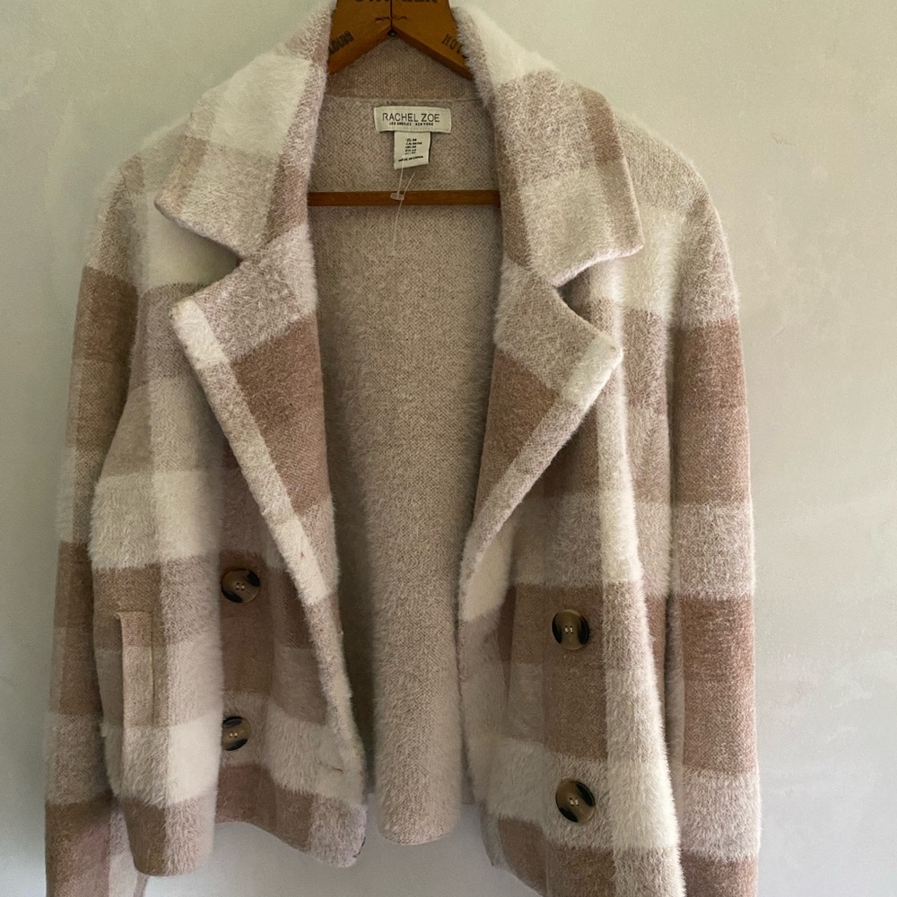 RACHEL ZOE (slightly) Cropped Sweater Blazer